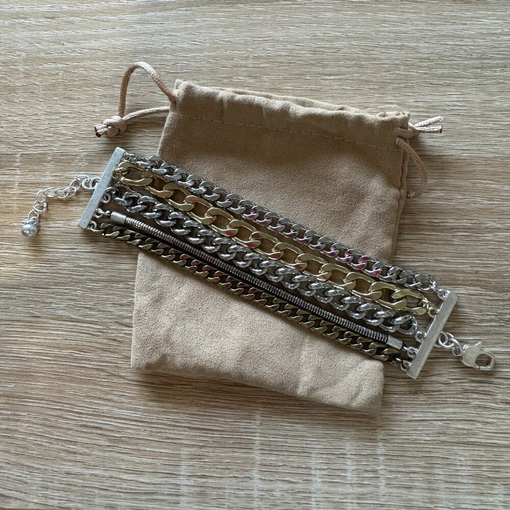 Jenny Bird Chain Bracelet - Mixed Metal